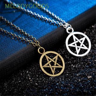 Dây chuyền mặt ngôi sao năm cánh Lucifer mang tính tôn giáo thời trang cổ điển