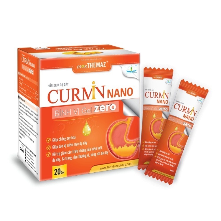 Hỗn Dịch Dạ Dày CURMIN NANO Bình Vị Gel  Zero - Hộp 20 gói