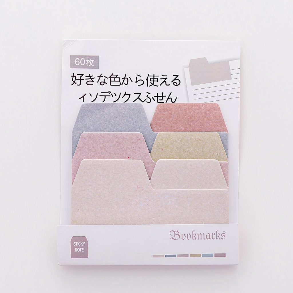 Giấy Dán Ghi Chú Màu Sắc Tuyến Tính Sáng Tạo Phong Cách Hàn Quốc