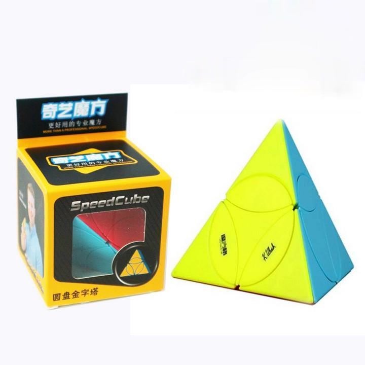 [Chính Hãng] Rubik Biến Thể QiYi Ancient Coin Pyraminx Stickerless Rubic Tam Giác Biến Thể