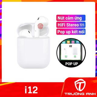 💥Tai Nghe Bluetooth i12 5.0 Cảm Ứng Cực Nhạy Tăng Chỉnh Âm Lượng💥
