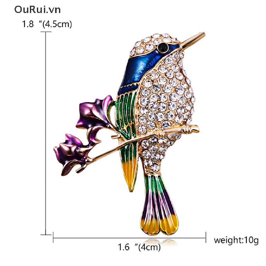 Ghim CàI ÁO HìNh Chú Chim ĐíNh Kim Cương Giả ThờI Trang Cho Nữ