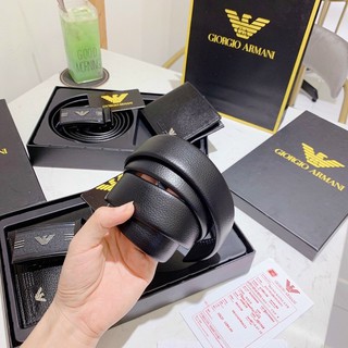 set bộ dây nịt và ví nam hiệu armani full hộp