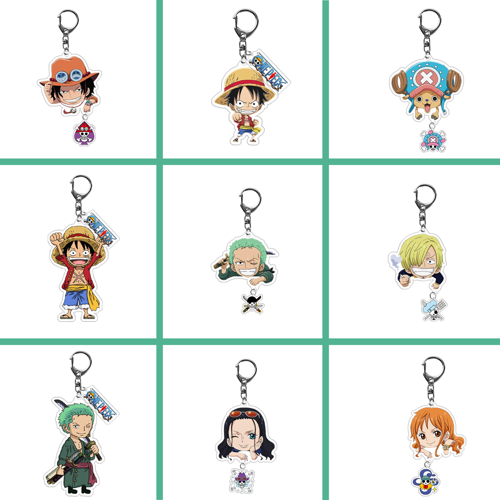 Móc khóa hình đầu lâu anime One Piece cá tính