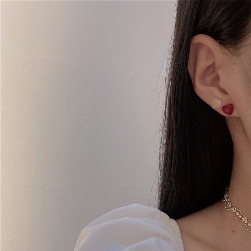 Set 3 đôi bông tai đào