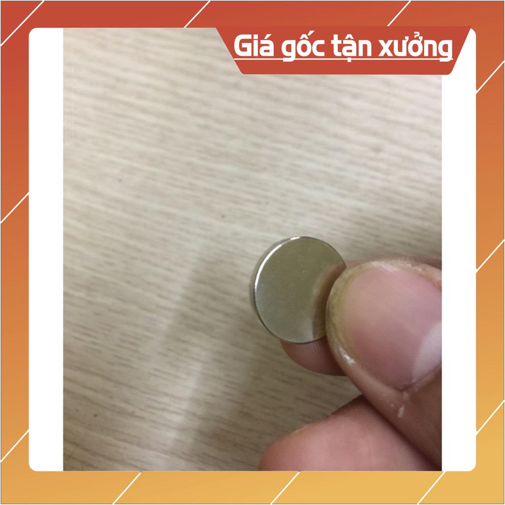 [Xả Kho Giá Xưởng] Nam châm trắng đất hiếm phi 15x2mm, loại nam châm lực hút mạnh