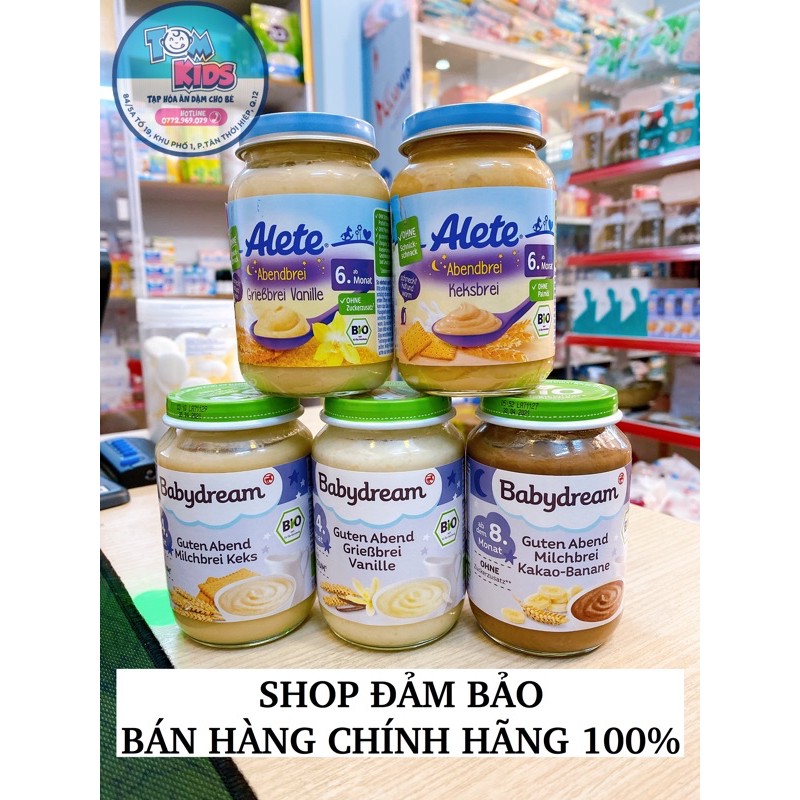 [CÓ SẴN ]Hủ Cháo Dinh Dưỡng Ăn Liền Babydream - alete (Hàng Đức ) date 03/2023