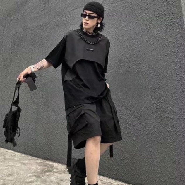 Áo Thun Cổ Tròn Tay Ngắn Dáng Rộng Phong Cách áo thun nam Hip Hop áo thun unisex form rộng