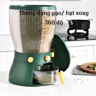 THÙNG ĐỰNG GẠO QUAY 360 ĐỘ TIỆN LỢI PHONG CÁCH BẮC ÂU