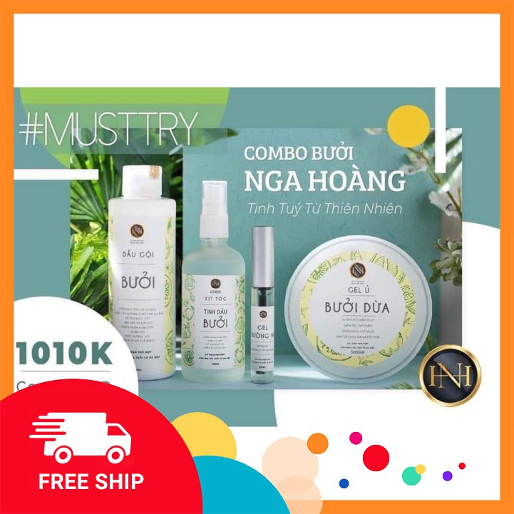 Bộ bưởi 4 món chăm sóc tóc nga hoàng | BigBuy360 - bigbuy360.vn