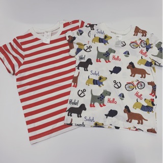 set 2 áo cotton HM bé trai