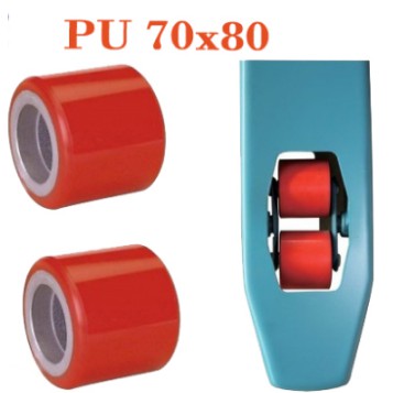 Bánh xe nâng tay PU 70x80
