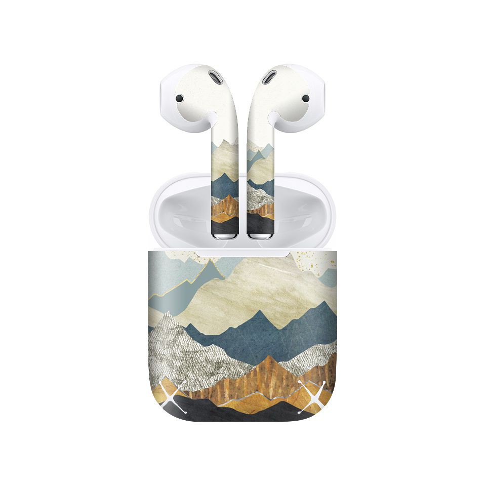 Miếng dán skin cho AirPods in hình giả sơn mài - GSM076 (AirPods ,1 2, Pro, TWS, i12)