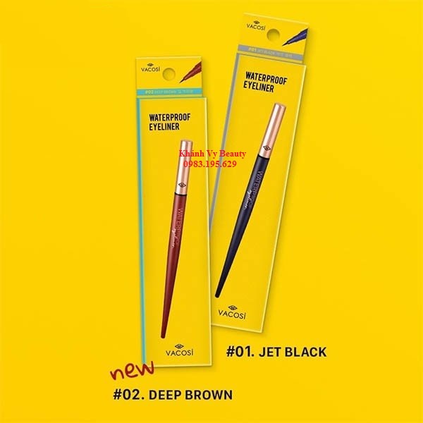 Kẻ Mắt Nước Chống Trôi Vacosi Waterproof Eyeliner 5ml