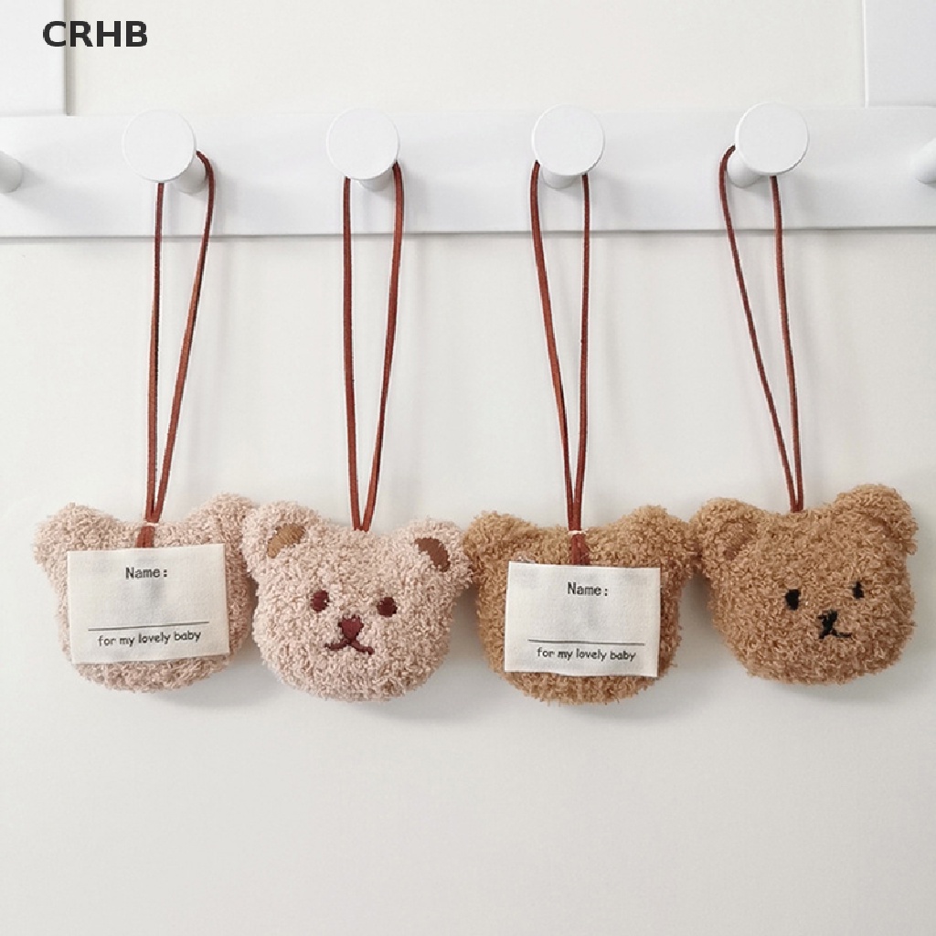 1 Móc Khóa Hình Đầu Gấu Nhồi Bông Xinh Xắn Mới