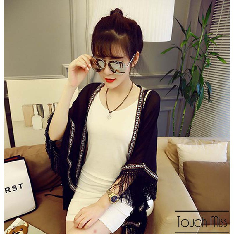 FREESHIP ĐƠN 99K_ Áo khoác cardigan trang trí tua rua xinh xắn cho nữ | WebRaoVat - webraovat.net.vn