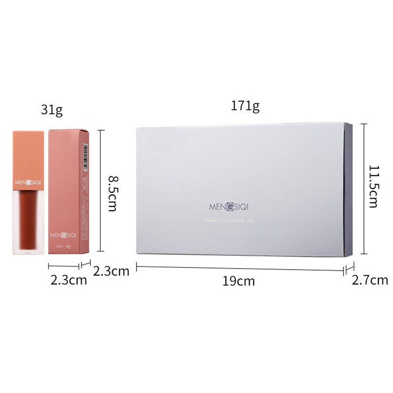 Set 5 Son Kem Lì Siêu Mịn Mengsiqi Leaduu Orchid Love Matte Lip -Z194-E9T2 | BigBuy360 - bigbuy360.vn