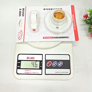 Đui đèn đuôi xoáy 27mm bắt tường thông dụng (có công tắc rời kèm theo)