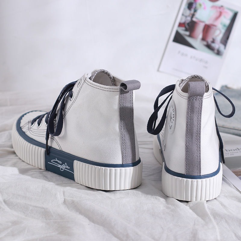 [Mã FAGREEN245 giảm tới 30K đơn 99K] (2 MÀU) giày thể thao nữ cao cổ chữ ký đế Ulzzang hót hít mã C-3 trẻ trung | BigBuy360 - bigbuy360.vn