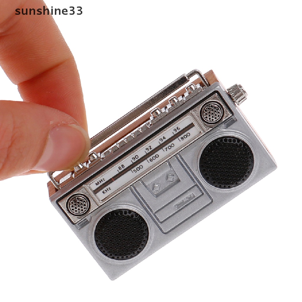 Radio Mini Tỉ Lệ 1: 12 Trang Trí Nhà Búp Bê Phong Cách retro