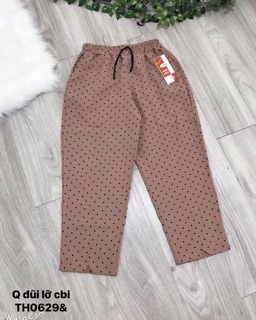 Quần baggy đũi lỡ chấm bi - TH