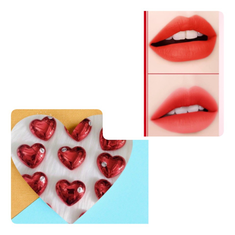 💚SON KEM SIÊU LÌ 💚  HÌNH TRÁI TIM MÀU ĐỎ CỰC HOT 💚 MÀU ĐỎ ĐẤT và ĐỎ CAM 💚