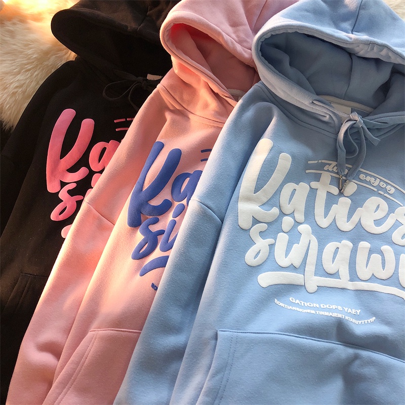 NRVP Áo Hoodie Dáng Rộng Thời Trang Hàn Quốc 2022 Dành Cho Nữ