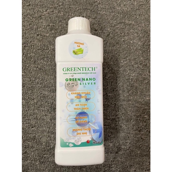 Green Nano Silver Can 1 lít kháng khuẩn Nano bạc
