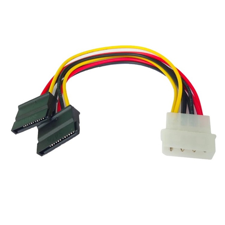 Cáp chuyển nguồn 1 ATA - Molex 4 Pin Ra 2 SATA, 1 ATA - Molex 4 Pin to 2 Sata