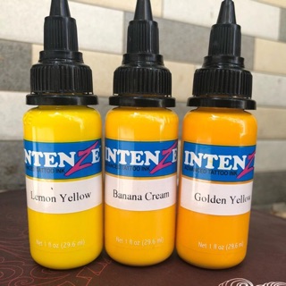 MỰC XĂM HÌNH MÀU VÀNG INTENZE CHÍNH HÃNG