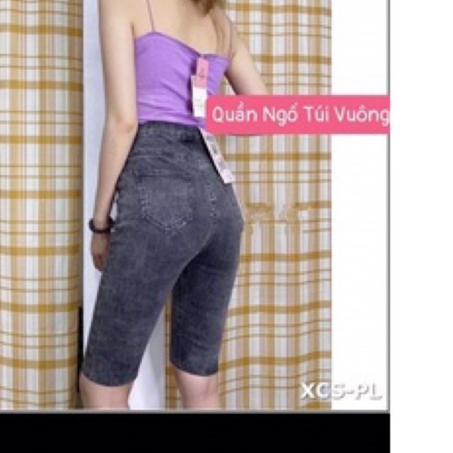 Quần ngố jean co giãn ôm dáng nhìu màu xinh LY alohashop91