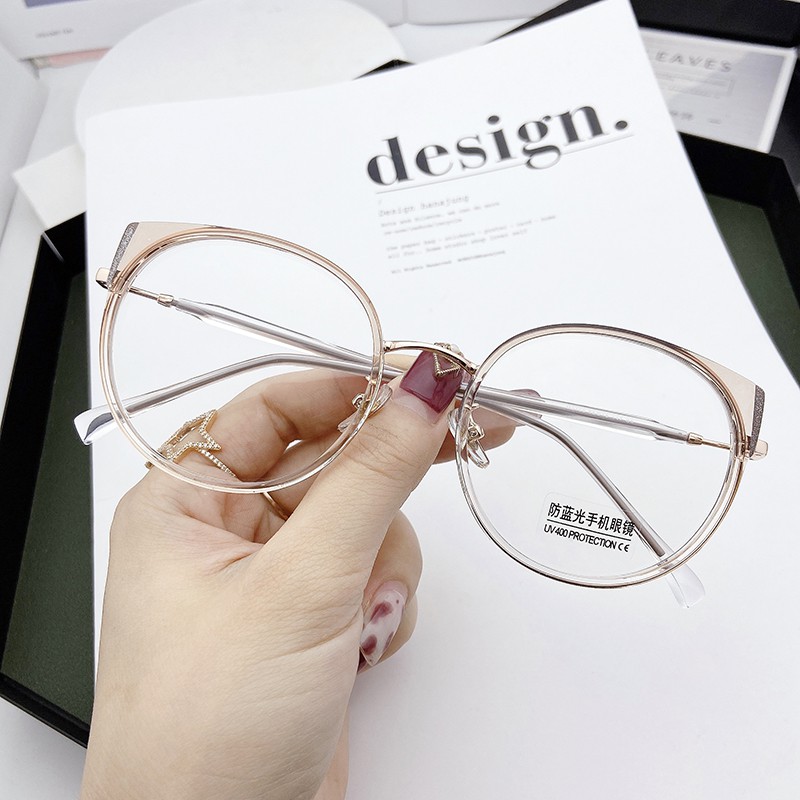 Mắt Kính Gọng Tròn Chống Tia Sáng Xanh Thời Trang Cổ Điển Jz2103 | BigBuy360 - bigbuy360.vn