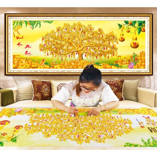 Tranh Đính Đá Phong Cảnh YN5193