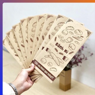 Túi giấy đựng bánh mì - 50 cái