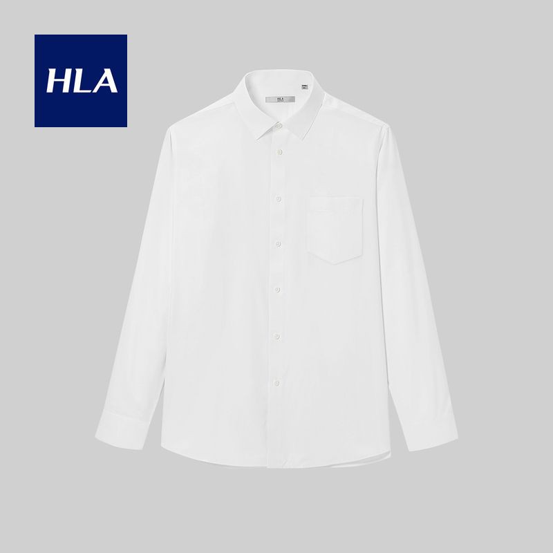 Áo Sơ Mi Nam Dài Tay HLA Simple and Pure Color Long Sleeve Formal Shirt