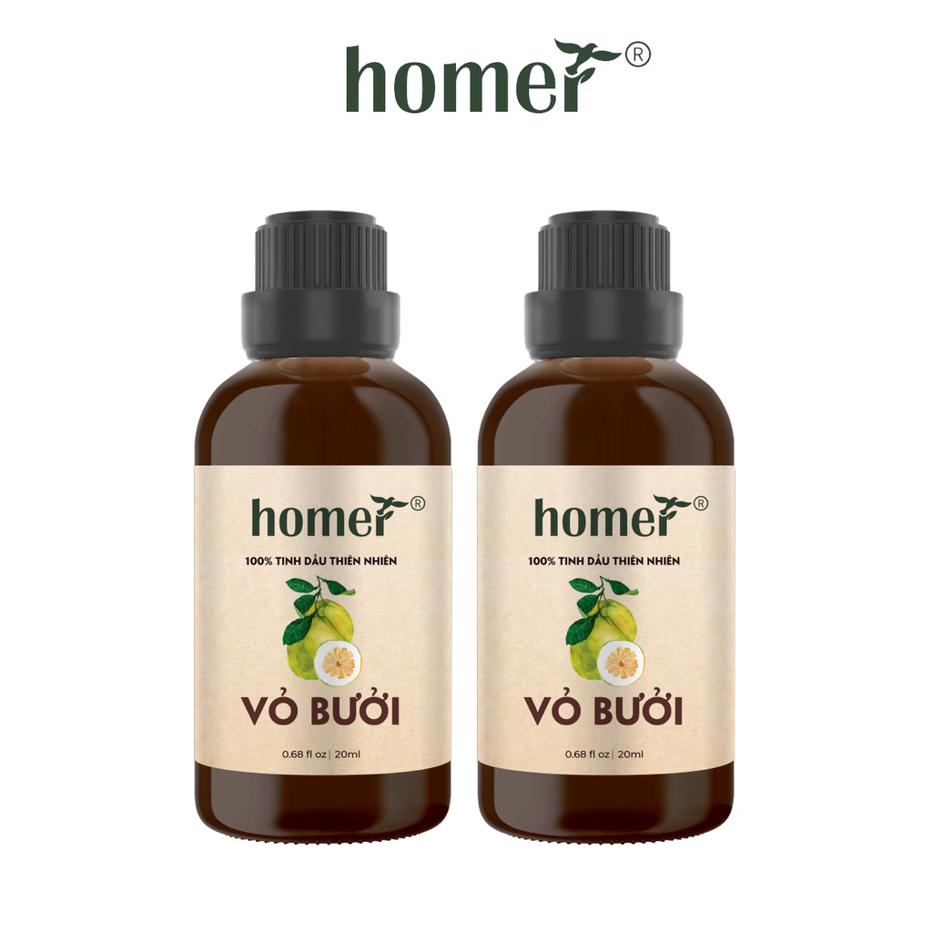 Combo 2 tinh dầu Vỏ Bưởi Homer 20ml/chai