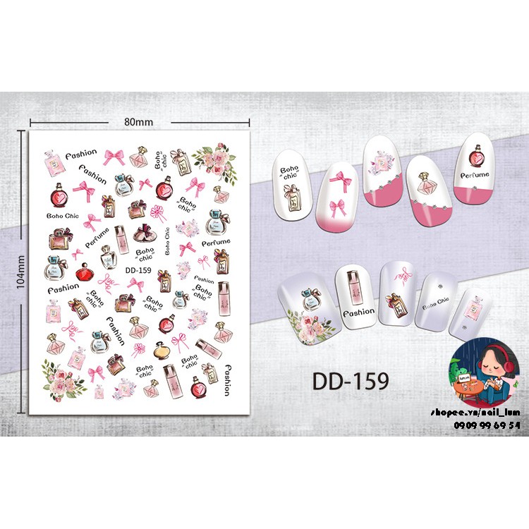 [Video Thực Tế] Nail Sticker - Dán Móng Tay Nước Hoa