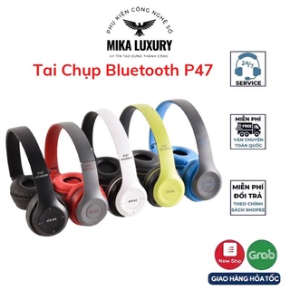 Tai nghe bluetooth Chụp Tai Headphone P47 Lắp được thẻ nhớ Âm Thanh Đỉnh Cao