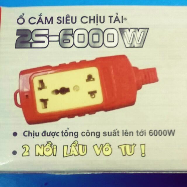 Ổ cắm điện siêu tải 6000W