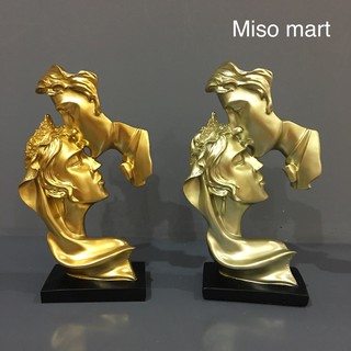 Tượng đôi tình nhân, trang trí decor phòng khách
