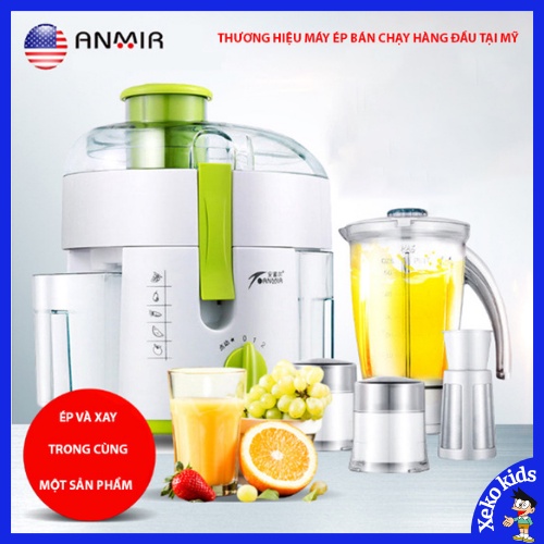 Máy ép trái cây hoa quả, máy xay sinh tố thực phẩm đa năng, bộ sản phẩm 2 trong 1, tiện lợi, bảo hành 1 năm