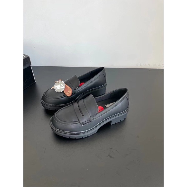 Giày lười nữ Mia  Giày loafers nữ da Pu tăng chiều cao cao cấp 0822