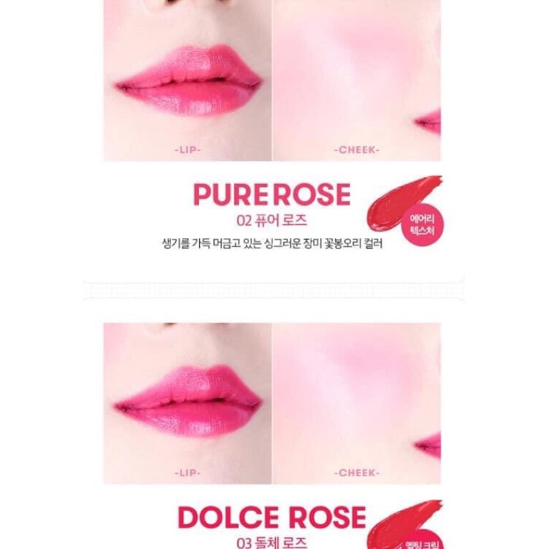 [Hàng hãng tặng]Bảng son môi và má hồng VT Lip&Cheek palette