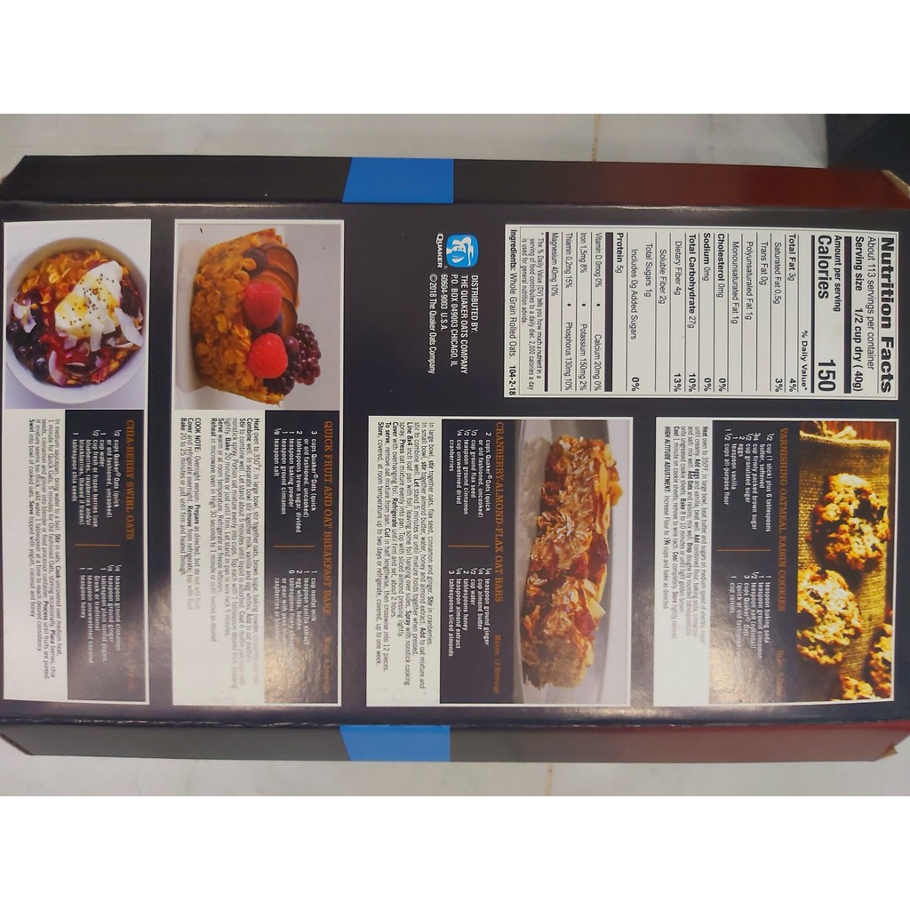 Yến Mạch Quaker Oats Thùng Xanh 4,53 KG | BigBuy360 - bigbuy360.vn