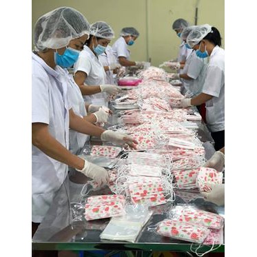 Hộp 50 khẩu trang y tế kháng khuẩn 3 lớp mẫu hoạt hình cho bé Hàng Việt Nam Xuất Khẩu
