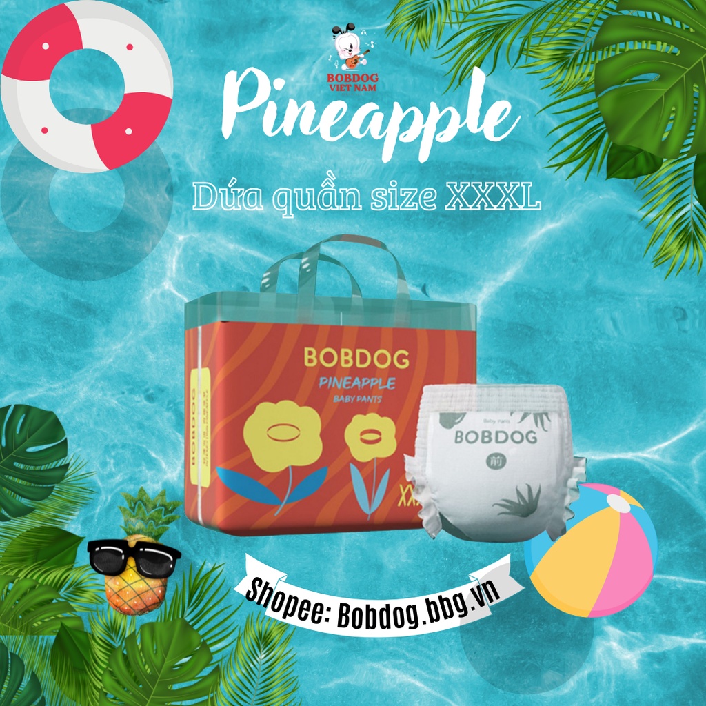 GÓI NHỎ BỈM BOBDOG DỨA, CỎ PHƯỢNG L/XL/XXL 2 MIẾNG/GÓI