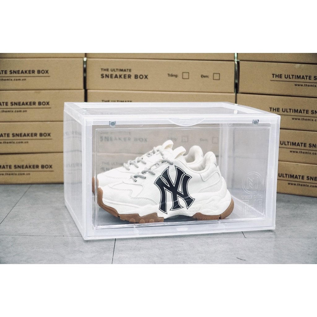 Hộp Đựng Giày Nhựa Cứng Cửa Ngang Có Nam Châm The Mix Sneaker Box  - Tặng gói hút ẩm - Loại cao cấp bền bỉ