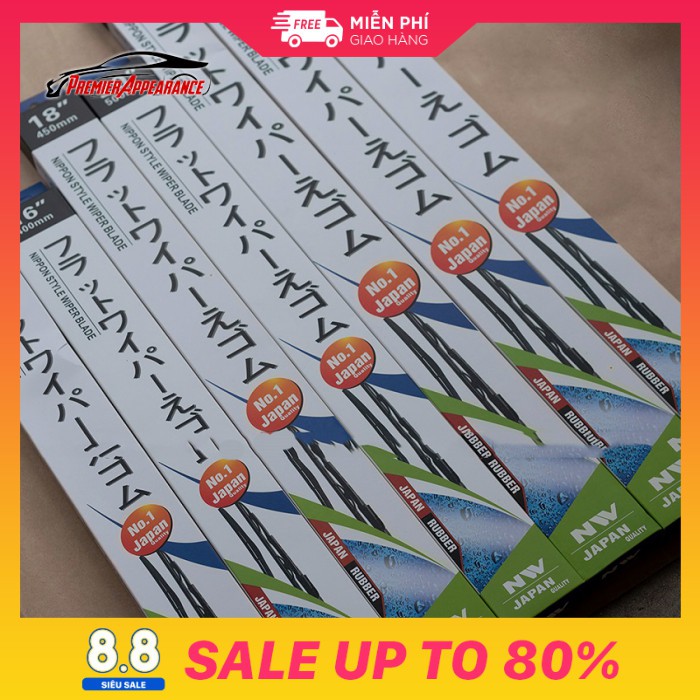 ❤️FREESHIP❤️Gạt Mưa Ô Tô Sắt Siêu Sạch Nhật Bản, Cần Gạt Mưa Lắp Cho Mọi Các Loại Xe-Nippon Style Wiper Blade