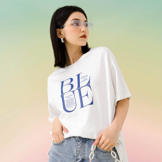 Áo thun tay lỡ Méo shop phông chữ cổ tròn cotton in chữ What color are you freesize form rộng