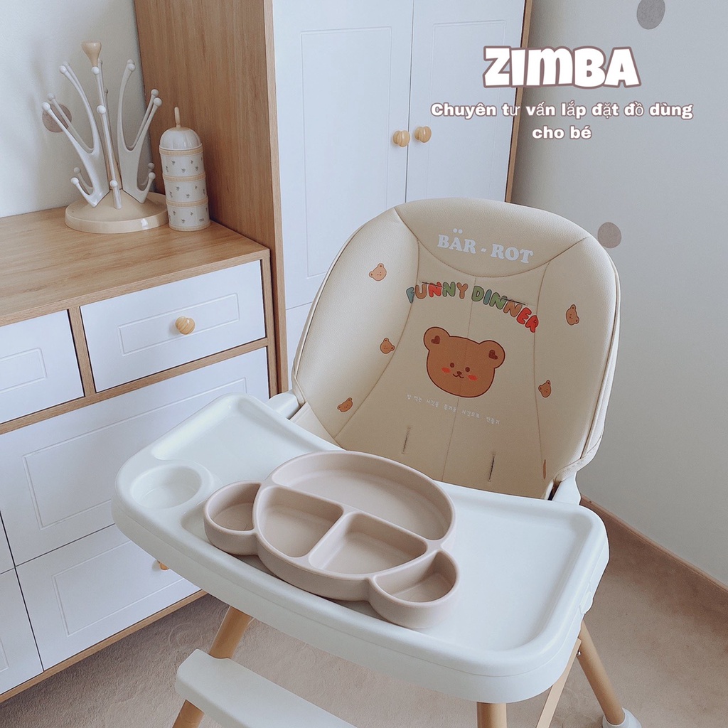 Ghế Ăn Dặm Cho Bé BAR ROT  Ăn Dặm Kiểu Hàn, Cho Bé Từ 6 Tháng Đến 5 Tuổi Bảo Hành 12 Tháng